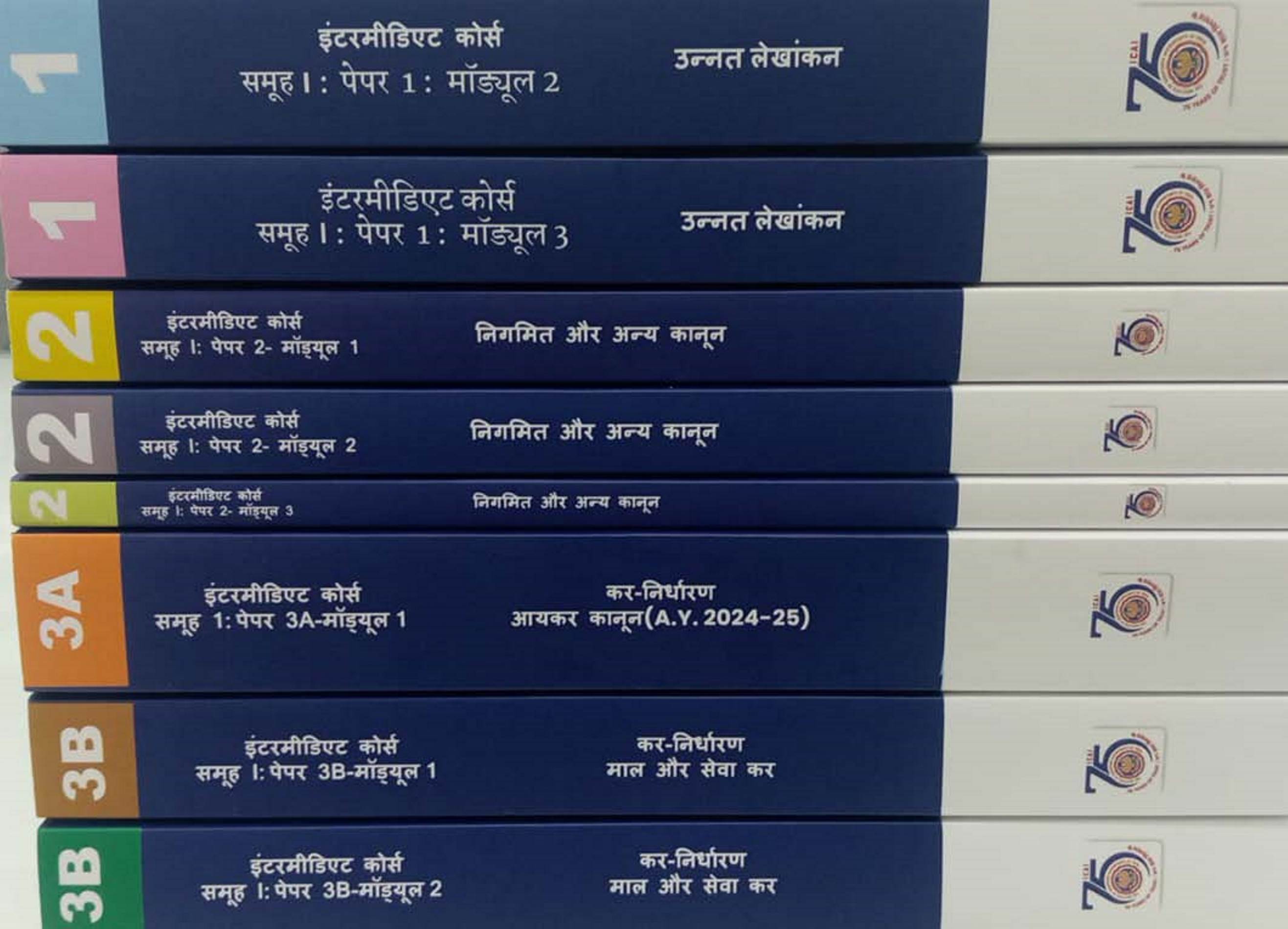 Intermediate Course - Study Kit: Group I (Hindi) (Kit Material) April, 2023, Relevant for May, 2024 Examination & onwards